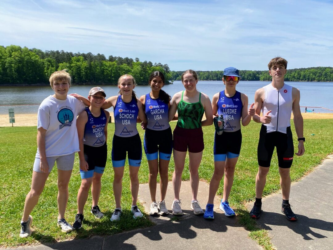 Team picture at the lake after a fun practice